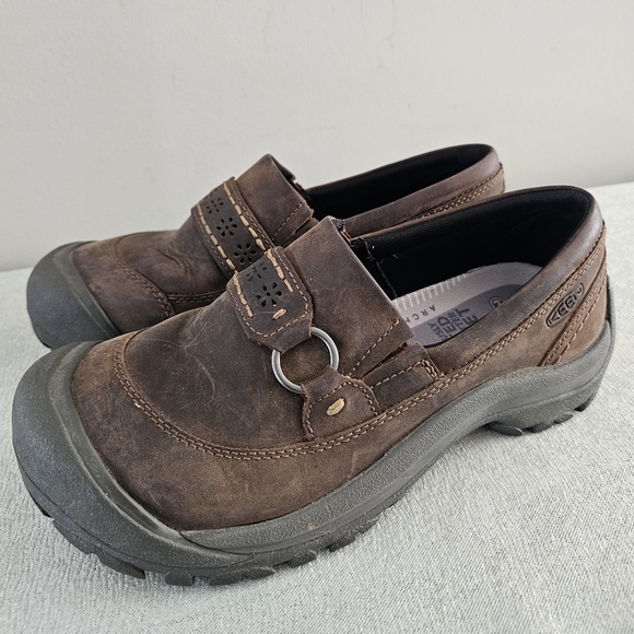 Keen Shoes - KEEN Kaci ll Womens Brown Leather Slip On Shoes